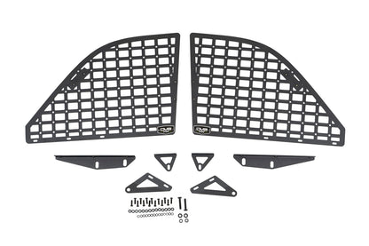 DV8 Offroad Rear Window Molle Panels for 2021-2026 Ford Bronco 4-Door | Includes Passenger & Driver Side Panels | Mount Molle Bags, Med Kits, Tools, & Other Accessories | Run with or Without Hardtop
