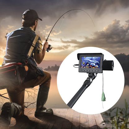 Fish Finder Kit, Underwater Fishing Camera with 4.3'' Display, Portable Video Fish Finder, Led Brightness Adjustment, Aluminum Alloy 165° View Fish Model Camera, For Lake Fishing