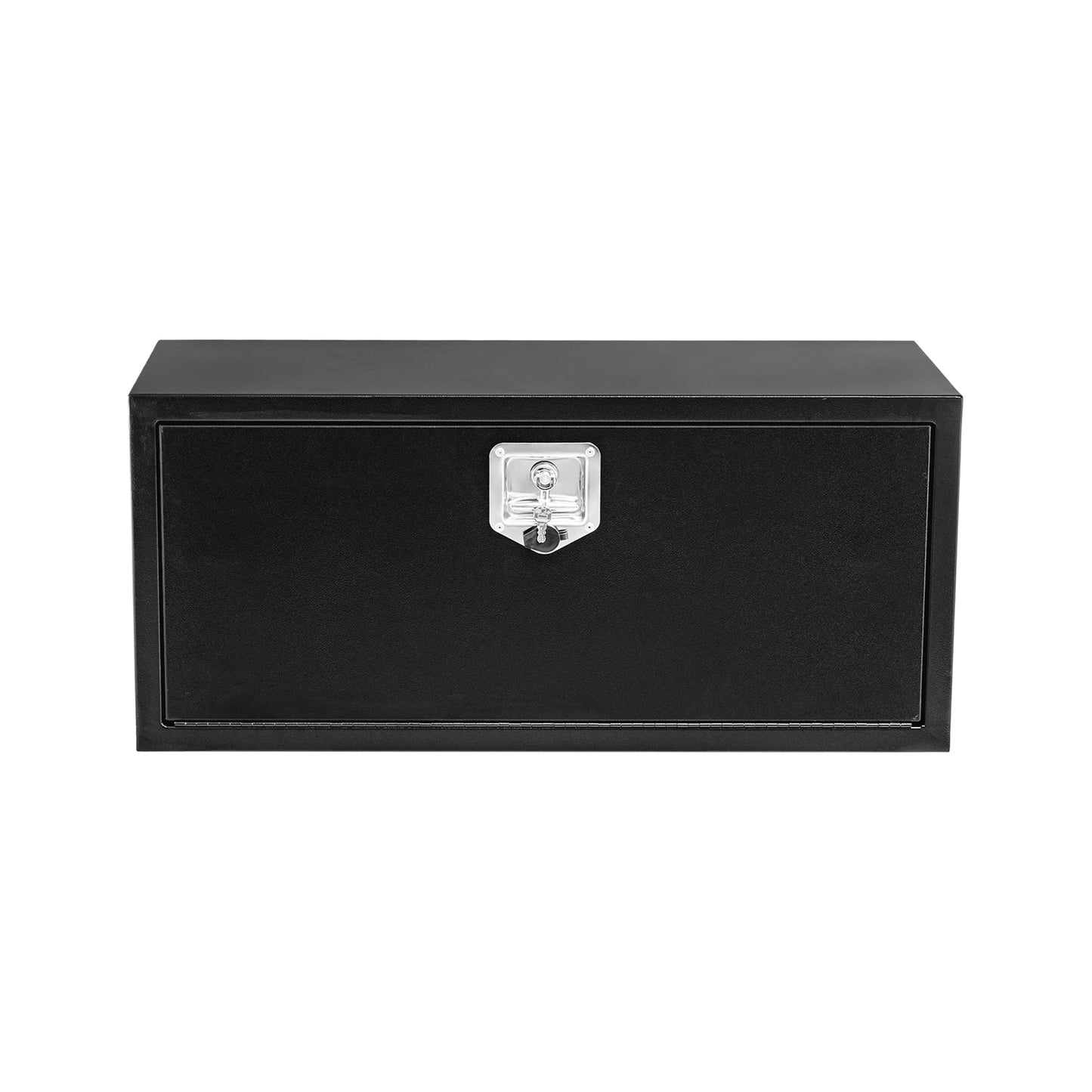 EliteEdge Black Steel Underbody Truck Tool Box for Pickup RV Toolbox Truck Bed Toolboxes Heavy Duty Waterproof Truck Chest with Lock,24 x 14 x 16 Inch
