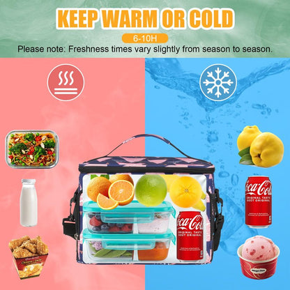 Coreskin Insulated Lunch Box for Adults, 15L Leakproof Cooler Bag with Multi Pockets, Adjustable Strap, Ideal for Work, Beach & Picnic