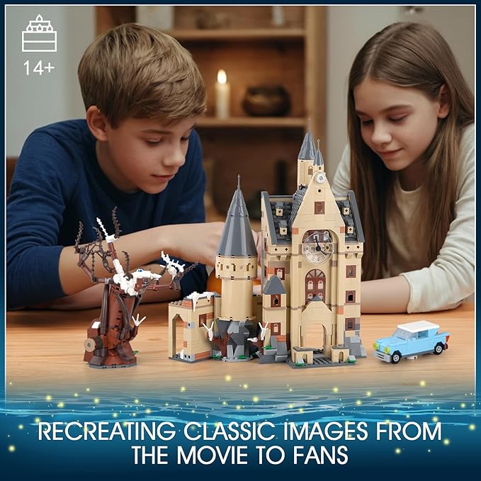 Magic Clock Tower Building Set Creative Castle Mini Building Blocks Kit for Fans Collectible Castle Model Toys Gifts for Adults Teens 14+ (1305PCS)