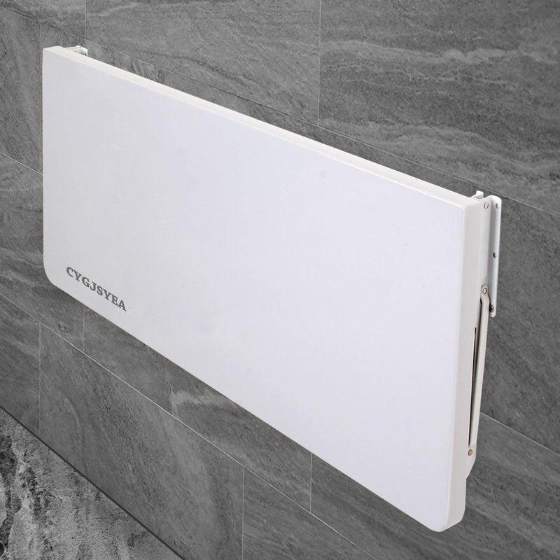 CYGJSYEA Laundry Room Wall Mounted Folding Table, Kitchen Restaurant Home Bar Work Table, All Aluminum Countertop, Waterproof Easy to Install and Clean (80X50cm/31.5""×19.7"")…, LZDZ004