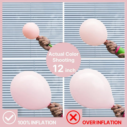 PartyWoo Pale Pink Balloons 100pcs 12 Inch Light Pastel Baby Pink Latex Helium Balloons for Birthday Engagement Bachelorette Baby Shower Easter Princess Butterfly Theme Party Decorations Pink-Q01