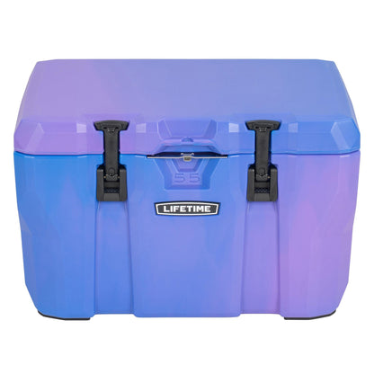 Lifetime 55 Quart Hard Cooler, High Performance Ice Chest with Drain, Made in USA