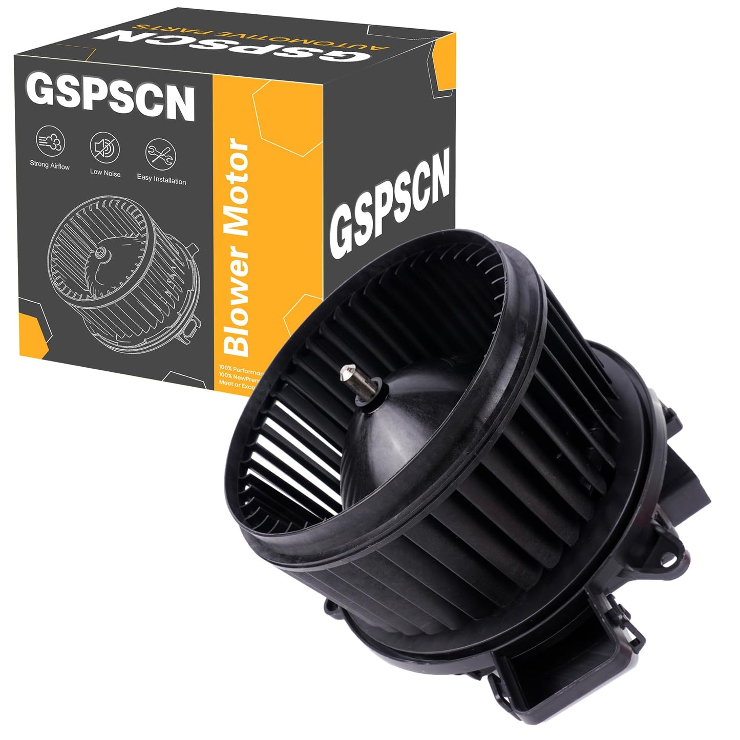 GSPSCN 700329 AC Blower Motor with Fan for Ford Expedition 2018-2024，F150 2015-2023，F250/F350/F450/F550/F600 Super Duty 2017-2022丨Lincoln Navigator 2018-2024 - HVAC Heater Blower Motor FL3Z19805E