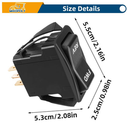 MIXOPOLY Golf Cart Forward Reverse Rocker Switch for EZGO TXT PDS 2003-Up Electric Golf Cart, Replace OEM 74323G01, 74323-G01
