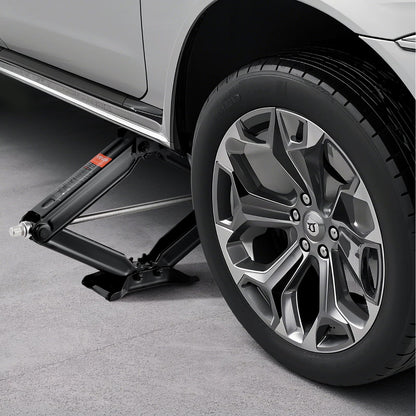 VEVOR 6500 lbs RV Scissor Jacks, 4-23.4 in RV Stabilizer Leveling Scissor Jacks, Set of 4, Heavy Duty Stabilizer Jack with Crank Handle, Socket and Bubble Levels, Not Easily Bent or Deformed