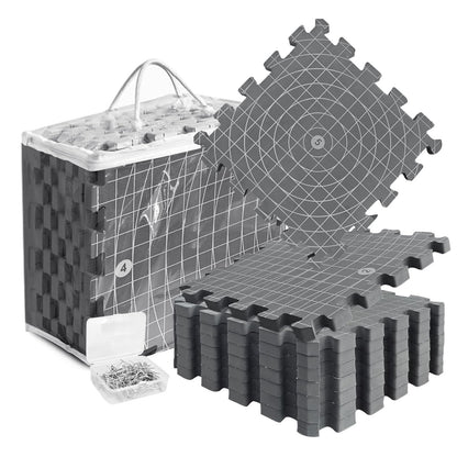 Blocking Mats for Knitting & Crochet: Upgraded Knitting Blocking Mat Double-Sided Design with 150 T-Pins and Storage Bag