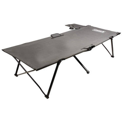 Coleman Pack-Away Big ‘n Tall Camping Cot with Removable Side Table, Extra Wide Cot Fits Adults up to 6ft 6in or 300lbs, Carry Bag Included