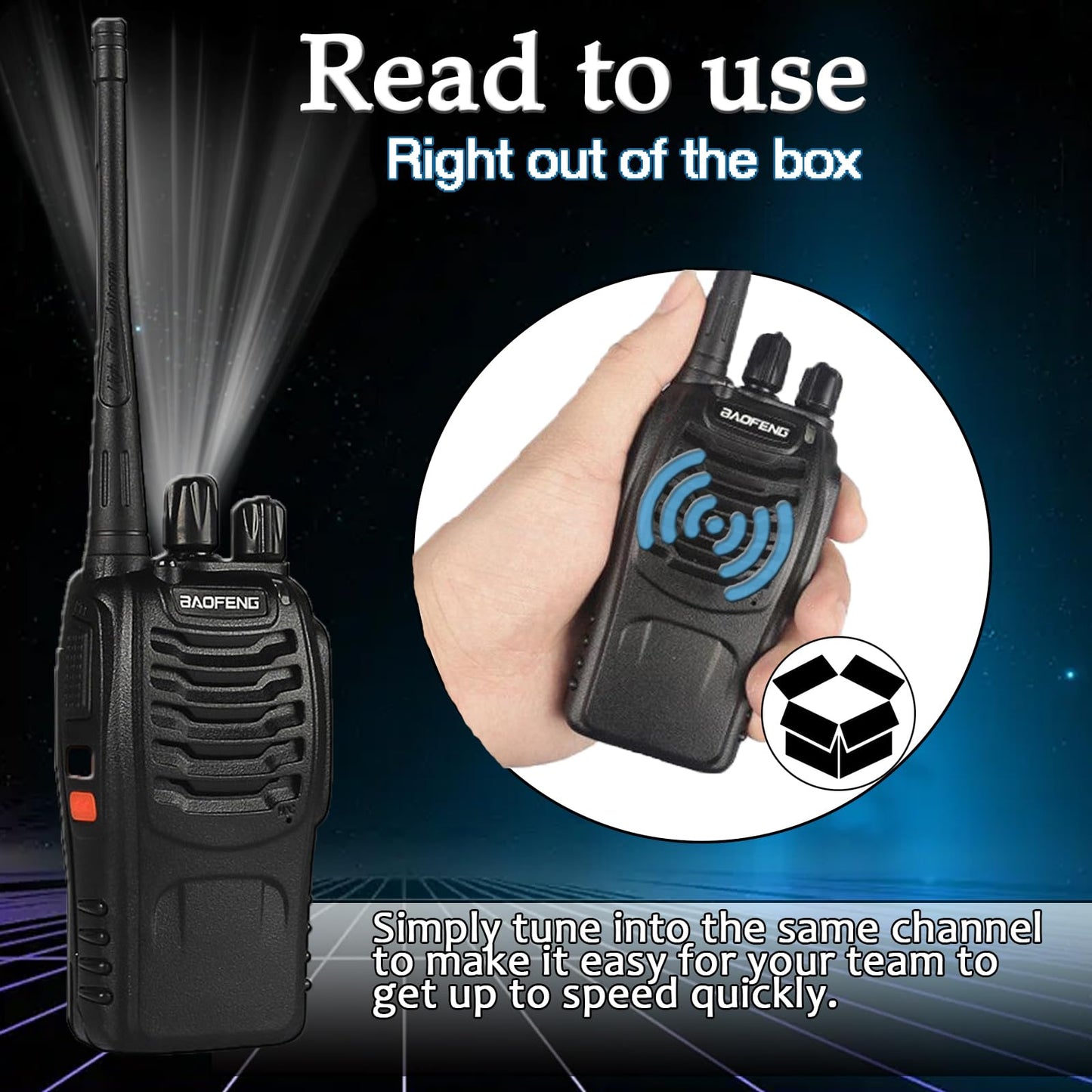 12 Pack BAOFENG BF-888S Walkie Talkies for Adults Long Range Handheld Two-Way Radios Rechargeable with Earpiece Mic,16 Channel Walky Talky with Flashlight for Team, School, Hunting, Skiing