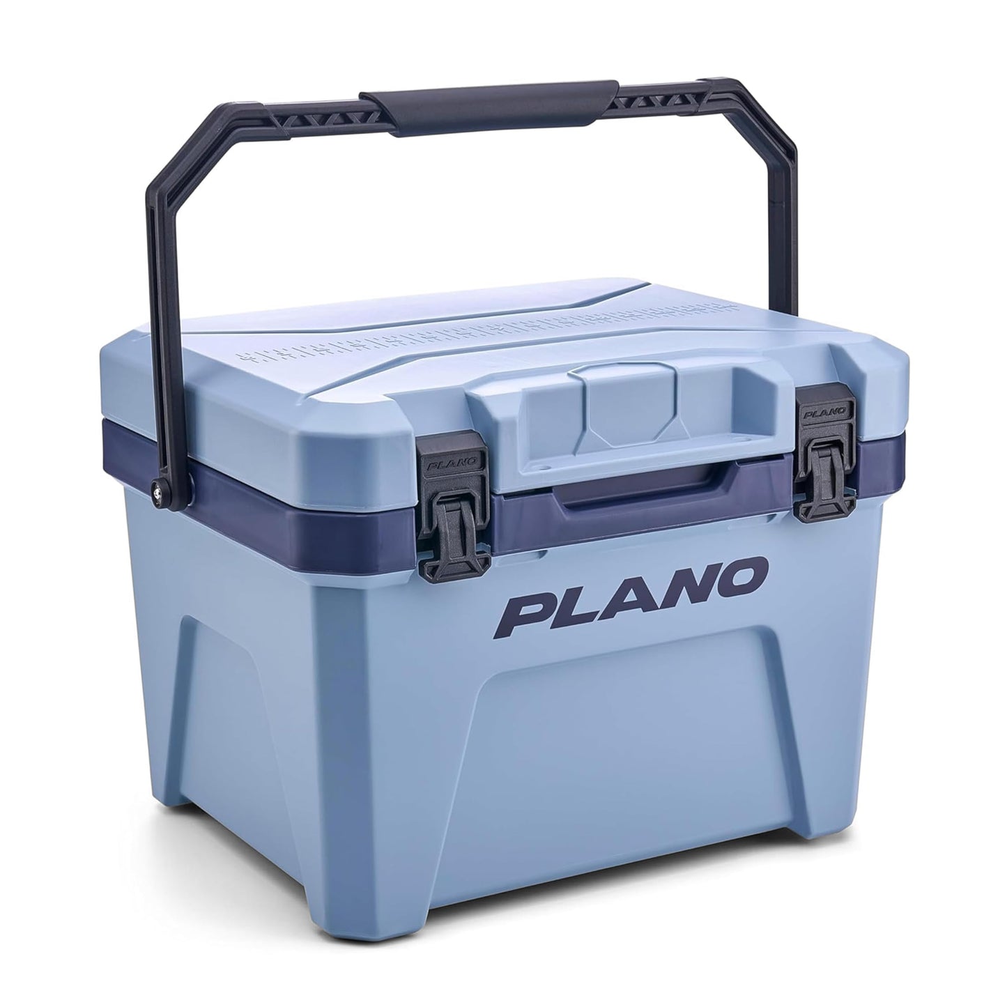 Plano Frost Cooler, 21-Quart Hard Cooler, Pacific Blue, Insulated Ice Chest for Camping and Fishing, Dual-Stage Molded Latches, Airtight Dri-Loc Seal, Includes Removable Dry Basket