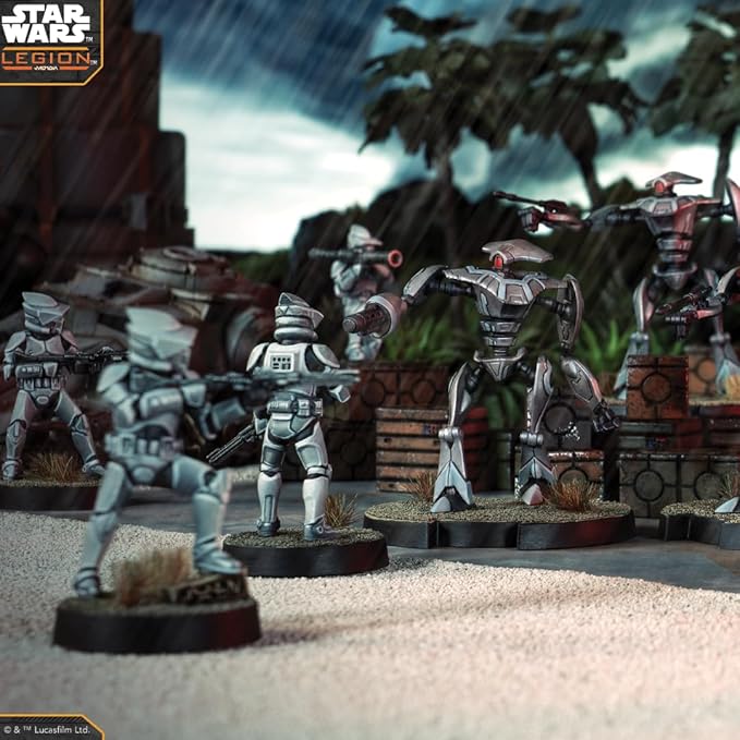 Star Wars: Legion Aqua Droid Unit Expansion - Tabletop Miniatures Game Strategy Game for Kids and Adults Ages 14+ 2 Players 3 Hour Playtime Made by Atomic Mass Games