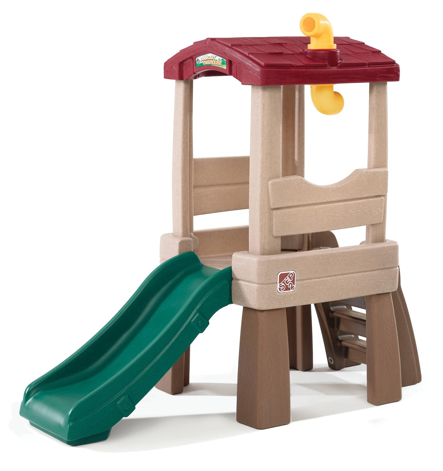 Step2 Play Naturally Playful Lookout Treehouse, Kids Outdoor Playset, Backyard Playground Set, Slide, Ladder, Pivoting Periscope, Outside Jungle Gym, For Toddlers 1.5+ Years Old