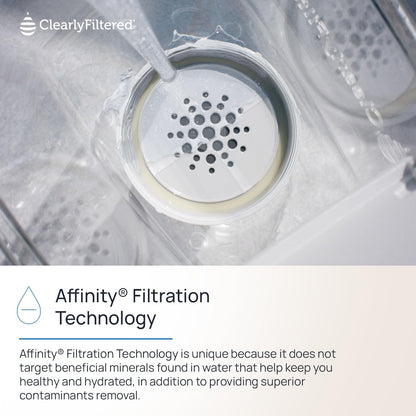 Clearly Filtered Filtered Water Pitcher - 80 Fl Oz, NSF Certified - Targets 365+ Contaminants - Fluoride, PFAS, Lead, Chlorine, Microplastics - BPA/BPS Free - 10 Cup Filter (Pitcher Includes 1 Filter)