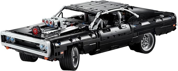 LEGO Technic Fast &amp Furious Dom's Dodge Charger 42111 Building Toy - Racing Car Model Building Kit Iconic Movie Inspired Collector's Set Gift Idea for Kids Teens and Adults Ages 10+