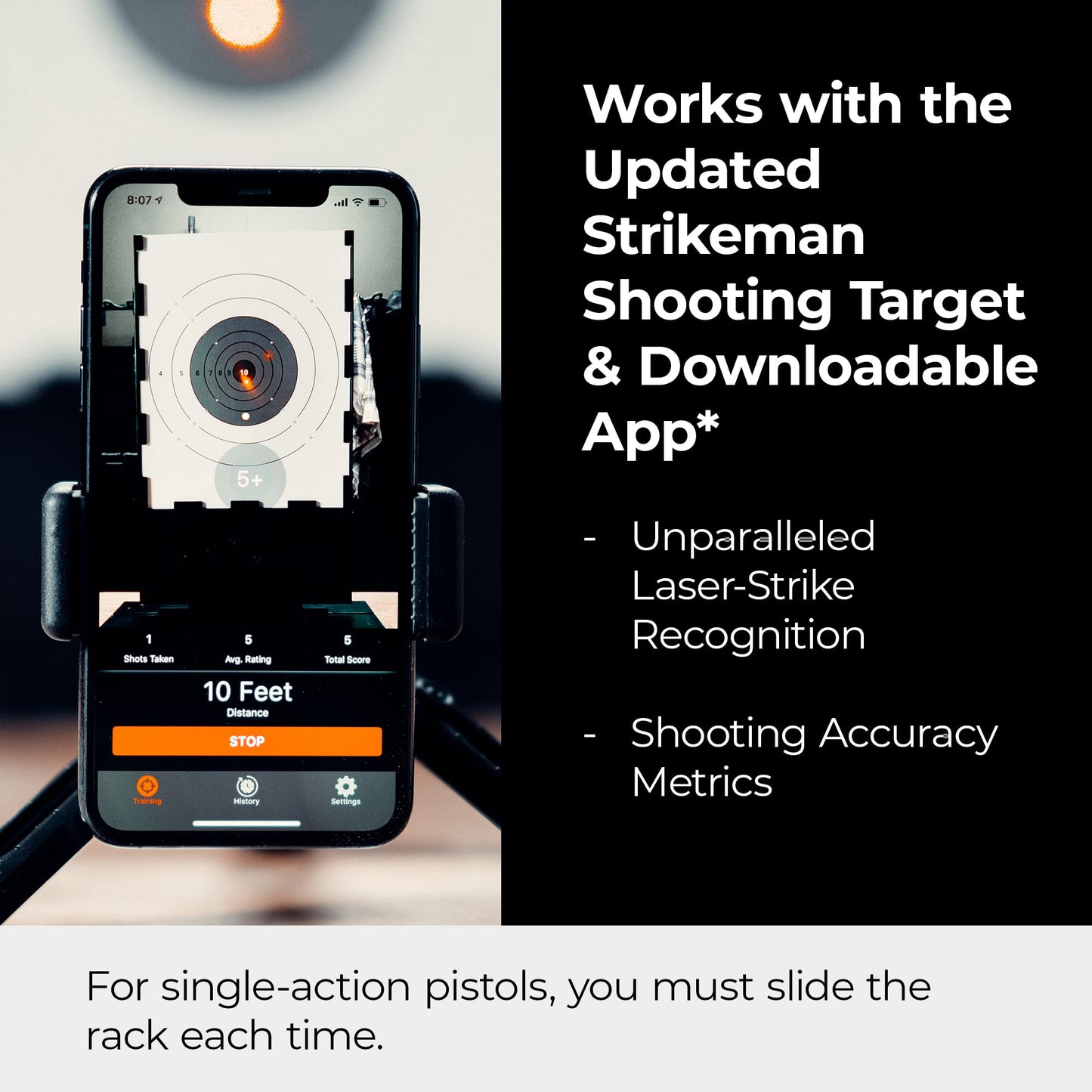 Strikeman .38 Special Marksman Kit – Ultimate Dry-Fire Training Companion, All-in-One Solution Includes Carry Case, 3-Piece Target, Phone Mount w/Tripod & a Laser Cartridge