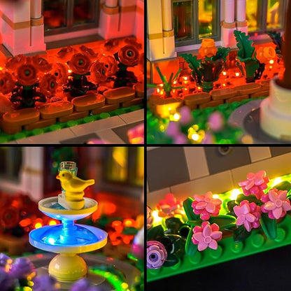 BrickBling LED Light Compatible with Lego The Botanical Garden Creative Lighting Kit Compatible with Lego 21353-No Bricks (Basic Version Light)