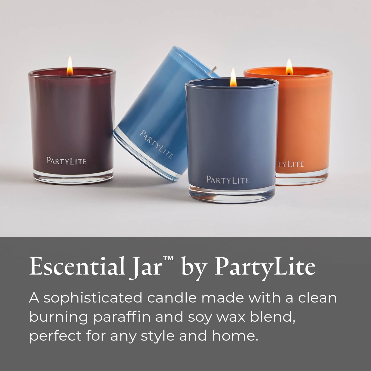 PartyLite Fig Fatale Scented Escential Jar™ Candle, with Notes of Apricot, Green Fig, Peach, Mango, Strawberry and Vanilla, 7.75oz 1-Wick Aromatherapy Reusable Glass Jar, 50 Hour Burn Time
