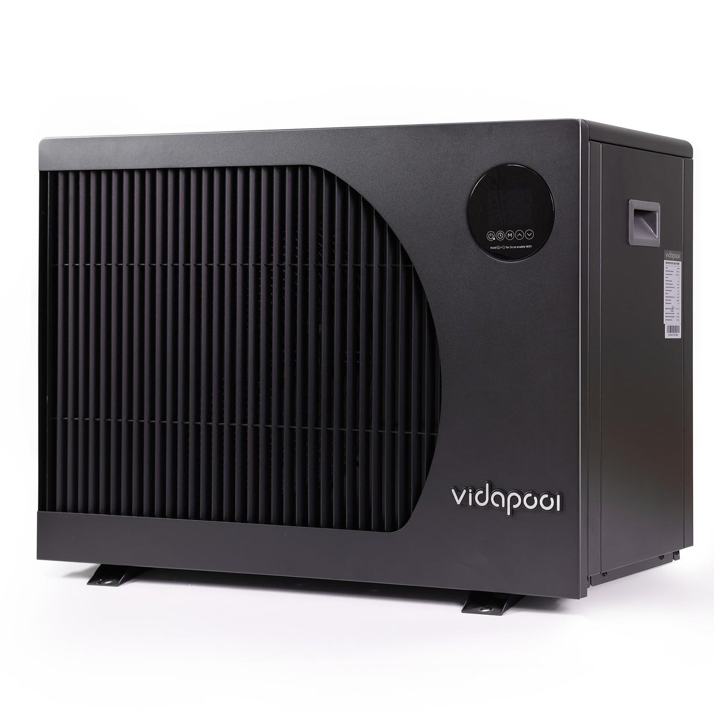 Vidapool 55,000 BTU Swimming Pool Heater 12 COP Electric Pool Heat Pump for Above Ground and Inground Pools Heating and Cooling Smart WiFi Control Pools Up to,16000 Gallons