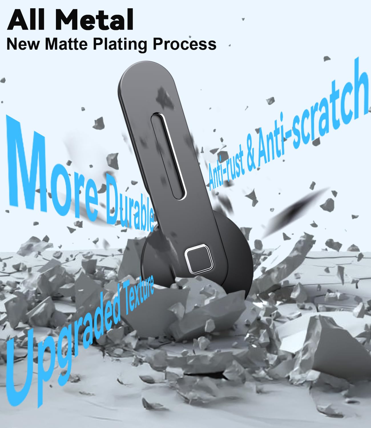 CloudValley Magnetic Phone Holder for Laptop Designed for iPhone 17/16/15/14/13/12 MagSafe, Adjustable Phone Monitor Side Mount, Slim Portable Foldable Computer Expansion Bracket, Silver