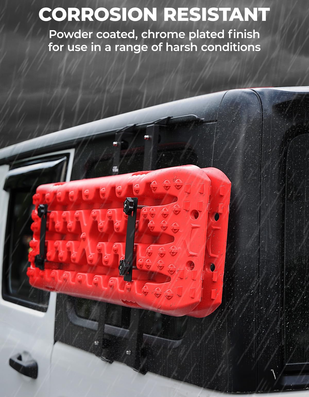 JL Gas Can Mount Bracket & Rear Window Storage Molle Panel Kit
