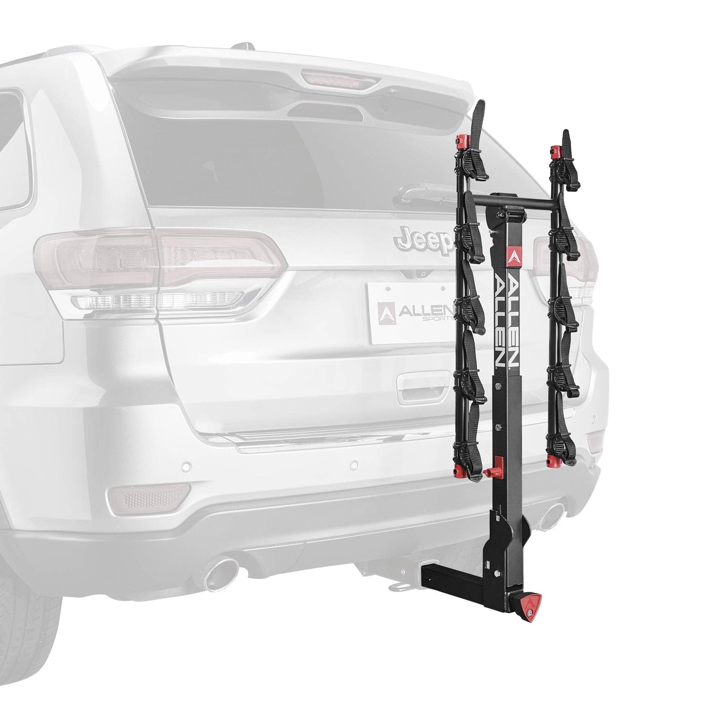 Allen Sports Deluxe+ Locking Quick Release 5-Bike Carrier for 2 in. Hitch, Model 850QR,Black