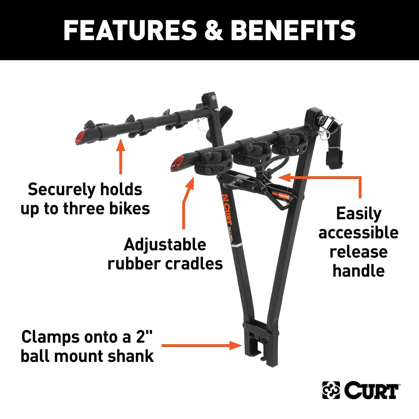 CURT 18013 Clamp-On Bike Rack