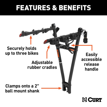 CURT 18013 Clamp-On Bike Rack