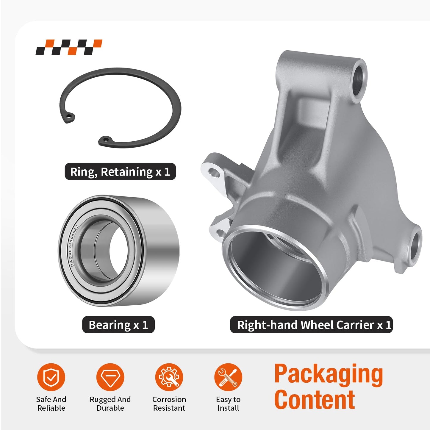 Right hand Wheel Carrier with Bearing Kit for Polaris Sportsman 500 700 800 RZR S 4 800 2006-2014 5134985