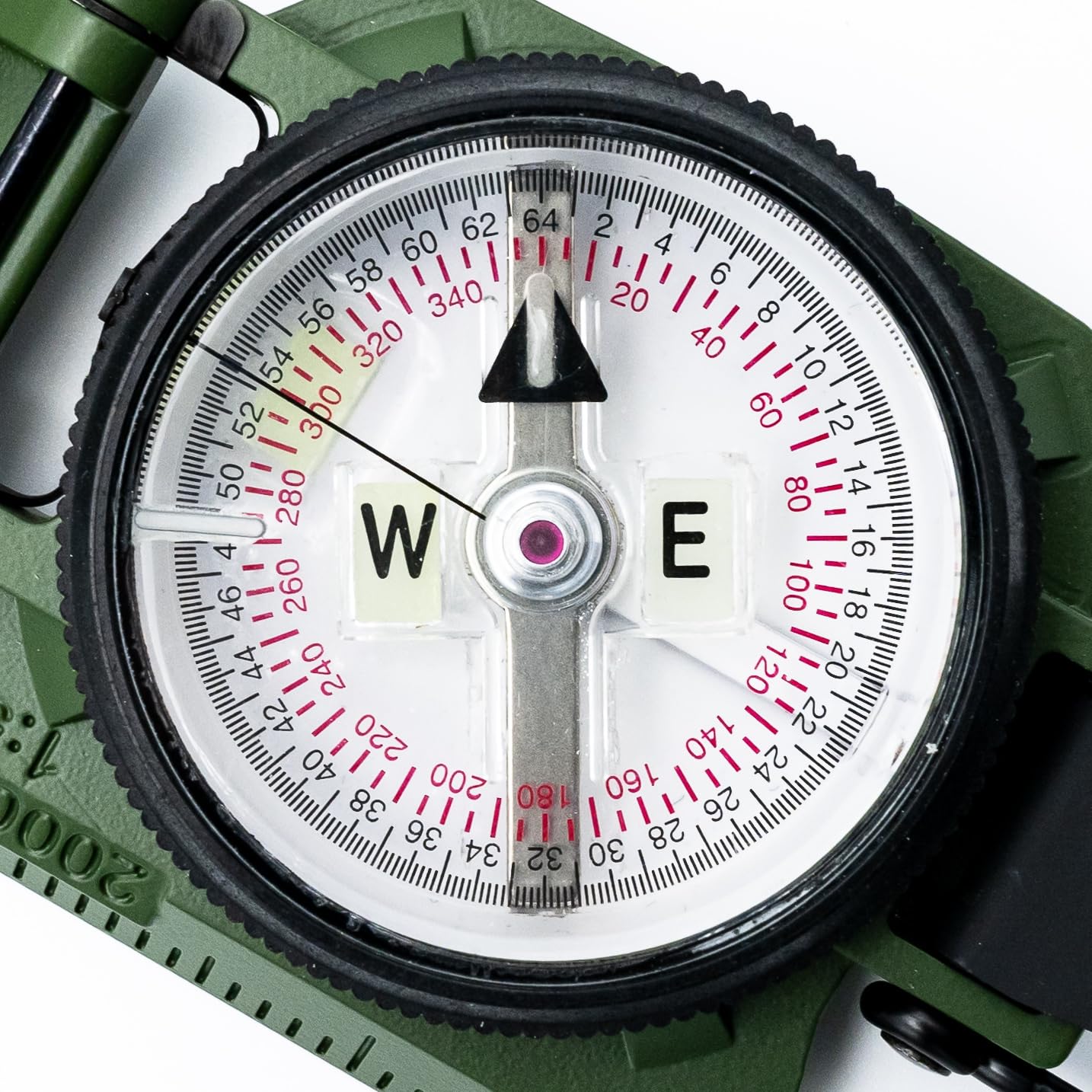 Brunton Model 94 Advanced Lensatic Compass, Military Grade, Phosphorescent, Aluminum Body, Made in USA