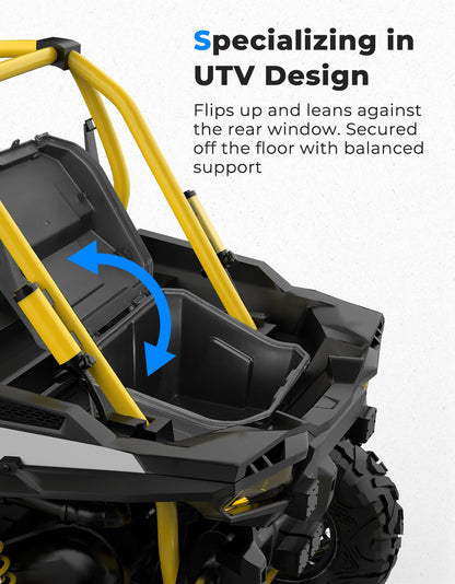 KEMIMOTO 69 QTUTV Rear Storage Cargo Box Compatible with RZR XP 1000 / Turbo / 4 Turbo / 4 1000/900 / 4 900 / S 900 / S1000 / S4 1000 UTV Bed Tool Storage Box Replace # 2881193