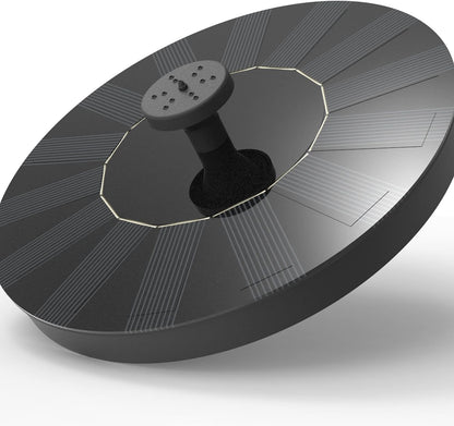 Skiennix Solar Fountain - Solar Powered Bird Bath Pump with 4 Nozzles | 1.4W Outdoor Water Feature for Garden & Pond