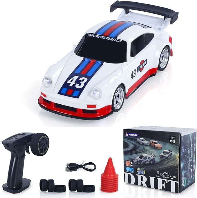 TOUCAN RC HOBBY US in Stock 1/43 Racing Vehicles Gyroscope 4WD Ready to Go Mini Car High Speed 2.4G Mini RC Drift Car Toy Radio Battery Lights Model