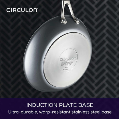 Circulon A1 Series with ScratchDefense Nonstick Induction Pots and Pans Cookware Set, Induction Cookware, Kitchen Essentials, 9-Piece, Graphite