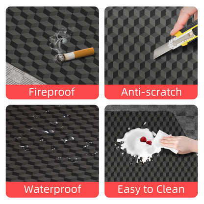 AiBOB Office Chair Mat for Carpet, 48"x36"Gaming Computer Desk Mat for Low Pile Carpet, Heavy Duty Floor Protector Mat for Rolling Chair