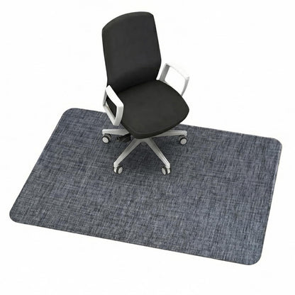 Garvee Office Chair Mat for Hardwood Floor, 48" x 60" Under Desk Computer Rolling Chair Mat for Wood Tile Floor, Anti-Slip Backing Under Desk Low-Pile Office Rug Floor Mats Black Gray
