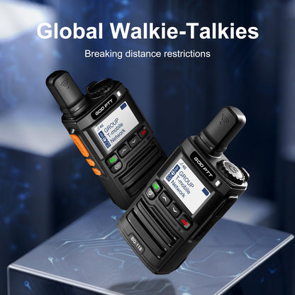 GODPTT Global Walkie Talkie【Free for Life】, Long Range Radio, Nationwide Unlimited Range, 4G LTE PoC Two-Way Radio, Stable Signal, Long Battery Life, Max Durability (2-Pack)