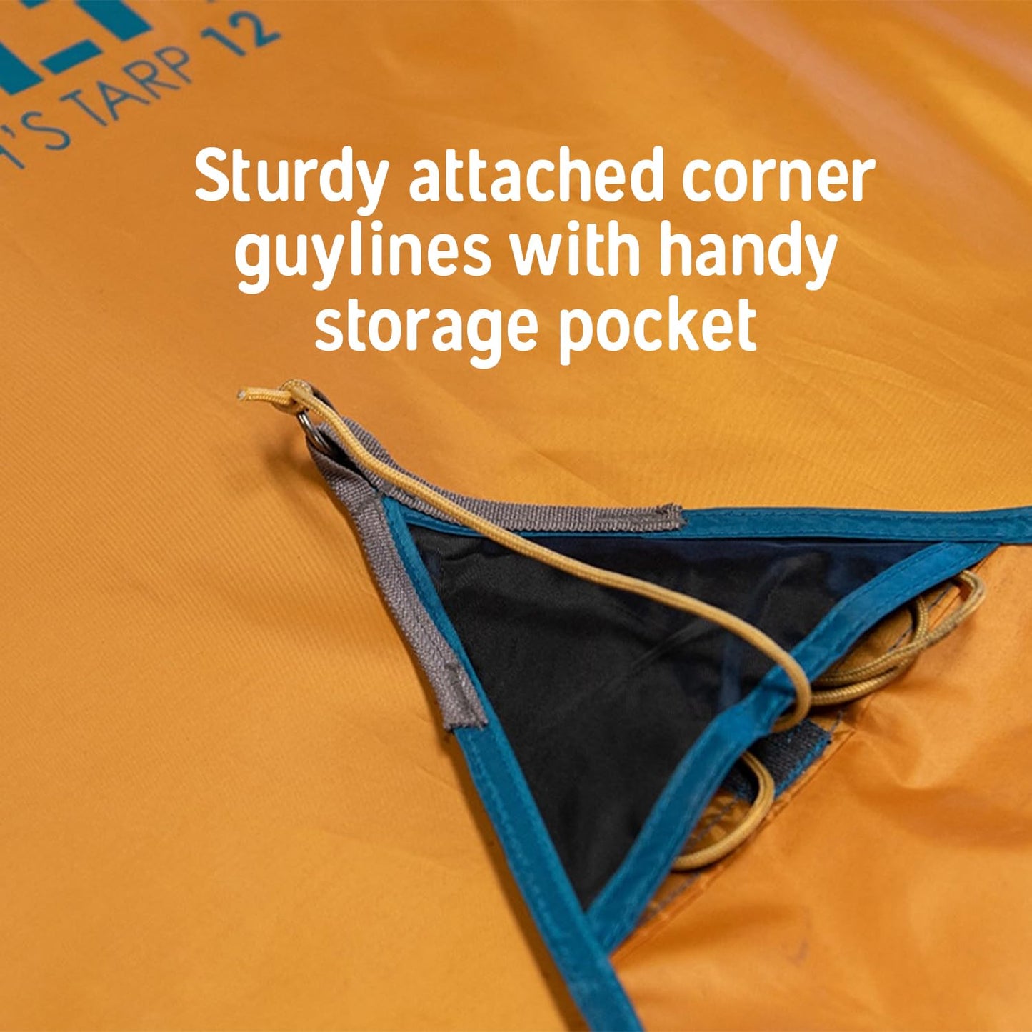 Kelty Noah’s Tarp Sun Shelter and Multi-Use Awning Rainfly, Portable Canopy UV Protection, Waterproof + Durable, 3 Sizes for Customized Pitch (16ft)