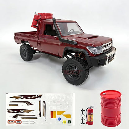 YUCT MN82 1/12 Toyota LC79 RC Rock Crawler 4x4 Off Road Pickup - 2.4Ghz RC Truck with 1200mAh Battery Extra Decor Parts All Terrain RTR for Adults
