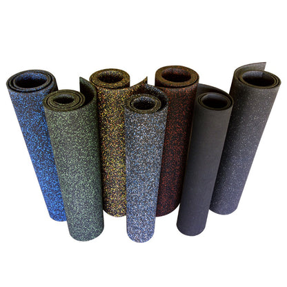 Rubber-Cal Elephant Bark Flooring, Green Dot, 3/8-Inch x 4 x 9-Feet