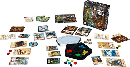 Res Arcana Duo Board Game - Strategic Two-Player Duel! Expandable Game System Fantasy Adventure Game for Kids &amp Adults Ages 14+ 2 Players 20 Min Playtime Made by Sand Castle Games