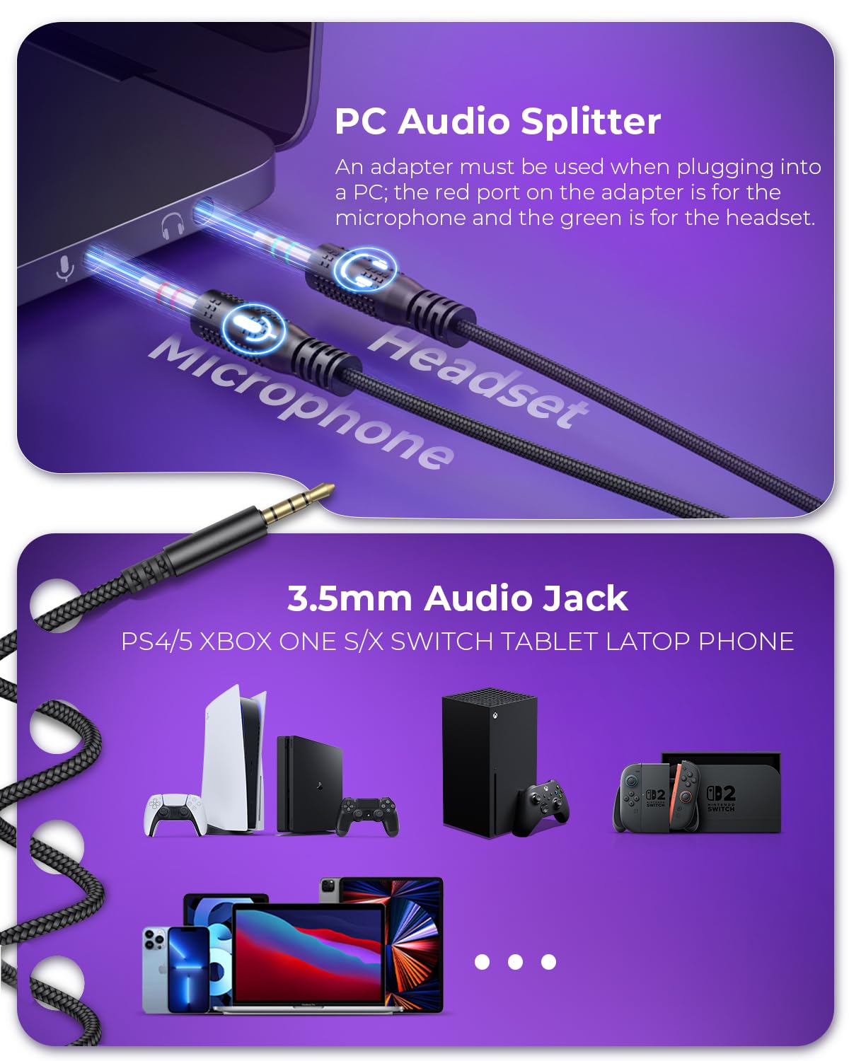 havit H2002d Gaming Headsets for PS4,PC, 53MM Drivers Surround Sound PS5 Headset with Mic Gaming Headphones with Mic Durable Aluminum Frame Valentines Gifts for Men
