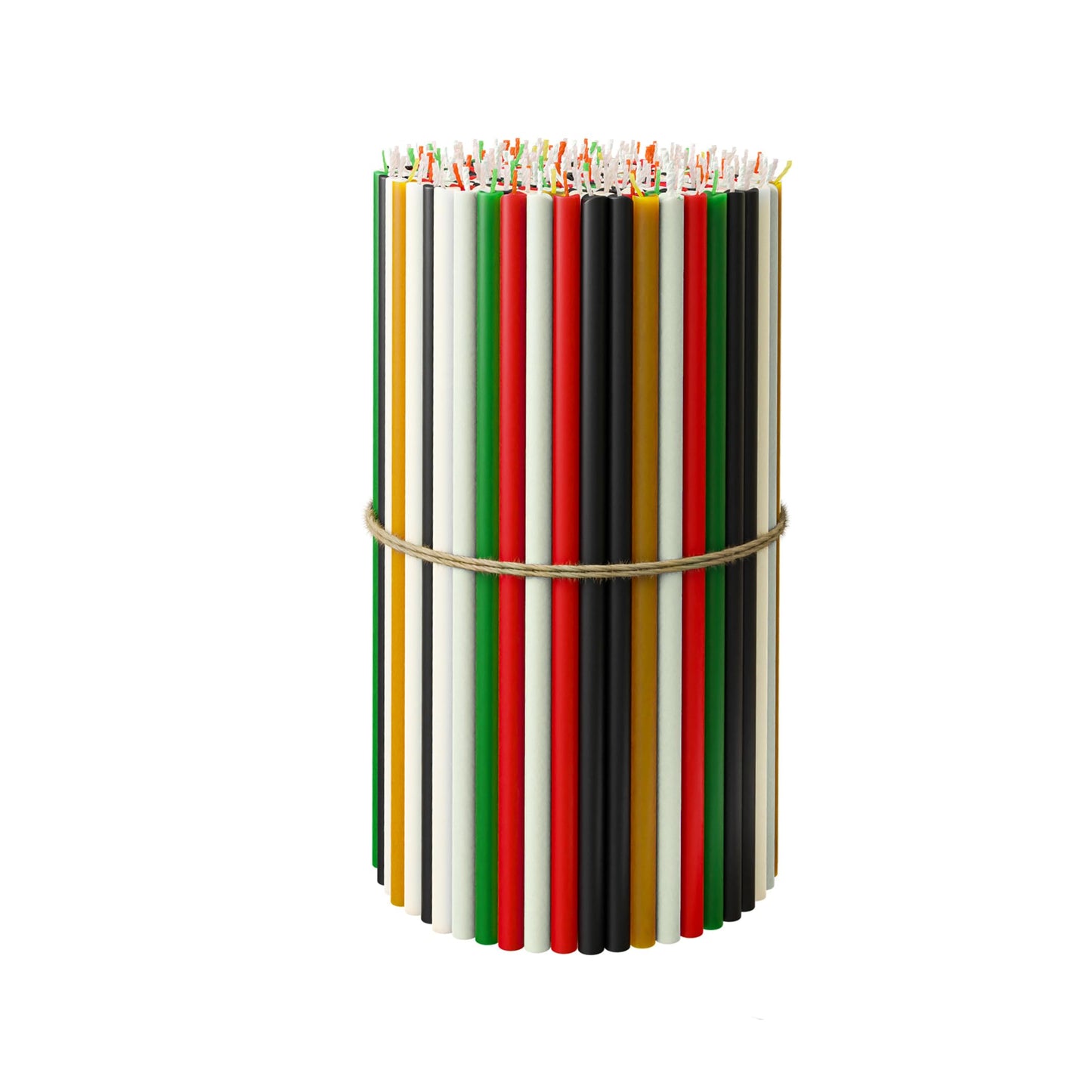 BlueBee Pure Beeswax Candles Bulk for Home - 50pcs Tall Thin Taper Candles, Honey Scent, Smokeless, Long-Burn, All Natural for Church Prayer, Hanukkah, Birthday Cake