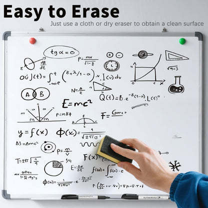 Jumlys 168 Pack Fine Tip Dry Erase Markers, Bulk Whiteboard Erasable Black Markers, Ideal for School Classroom Office Supplies, Non-Toxic & Easy Clean for White board