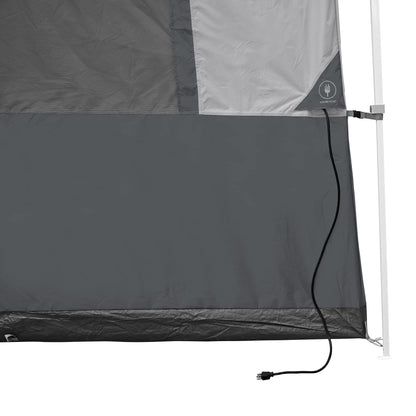 E-Z UP Camping Cube Sport, Converts 10' Angled Leg Canopy into Camping Tent, Grey (Canopy/SHELTER/Poles NOT Included)