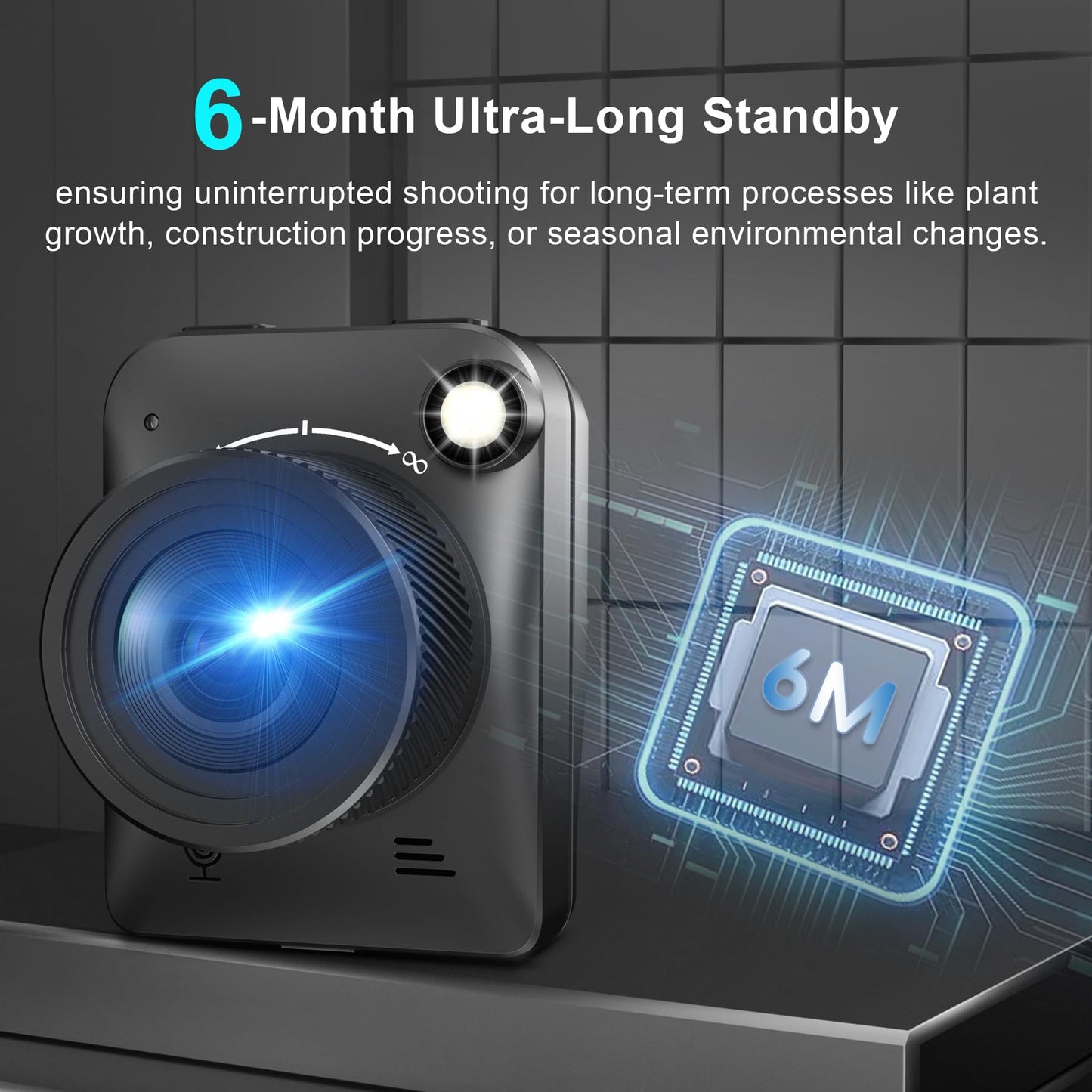 YOTOMIGUO Time Lapse Camera, 4K FHD Timelapse Camera for Outdoor, Equipped with IP66 Waterproof, 32GB TF Card, 180 Days Standby for Recording Construction, Plant Growth, Weather Change