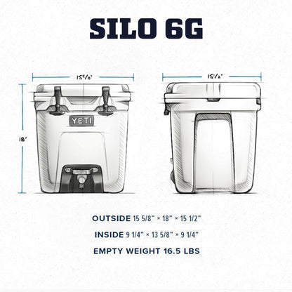 YETI Silo 6 Gallon Water Cooler, White