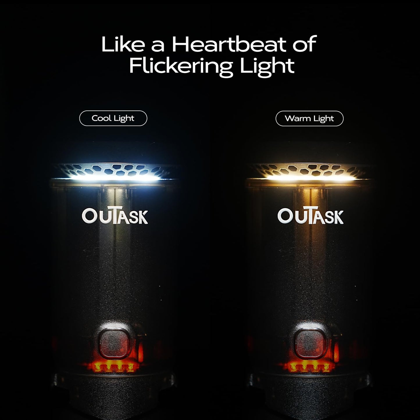 Outask Camping Light Telescopic Lantern Accessories Telescopic Camping Light Case