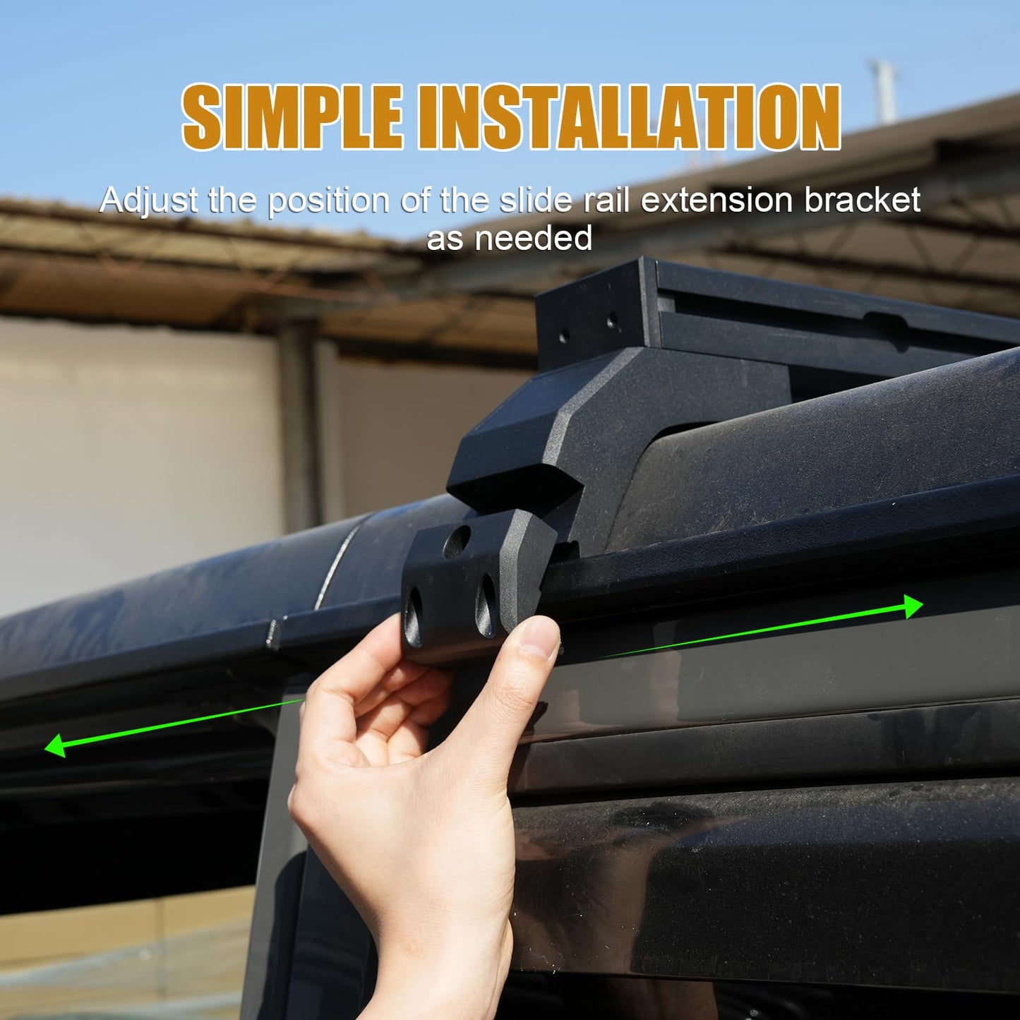 Z8 400 LBS Roof Rack Cross Bars with Sliders Compatible with Jeep Wrangler JL 2018-2025, Adjustable Tracks, Includes Tie-Down Rings and Square Nuts – Ideal for Roof Tent, Luggage, and Accessories