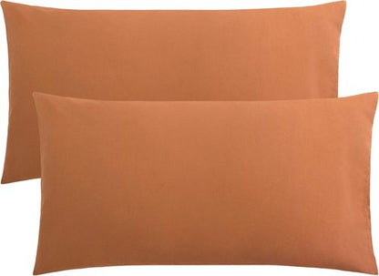 FLXXIE King Pillow Cases - Soft Microfiber Covers with Envelope Closure | Wrinkle & Fade Resistant, 20x36, Tan